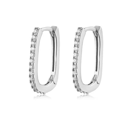 Paperclip Hoop Earrings