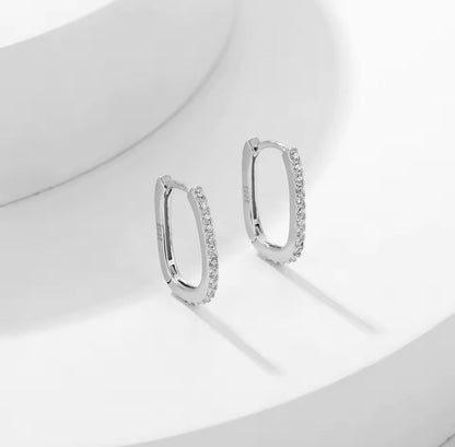 Paperclip Hoop Earrings