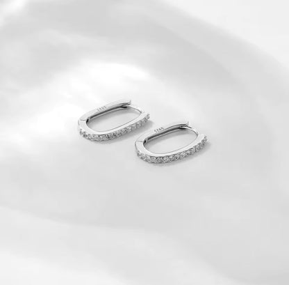 Paperclip Hoop Earrings