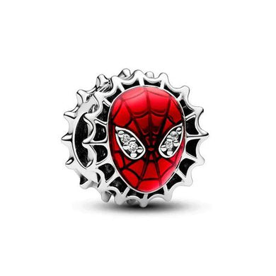 925 Sterling Silver Spiderman Bead Charm