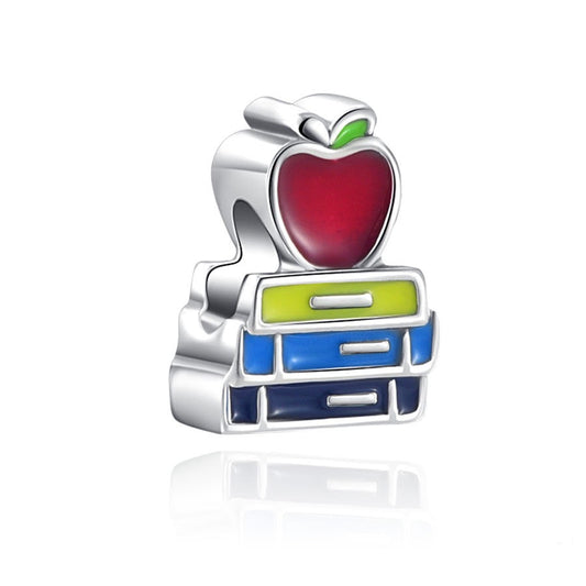 Back To School Enamel Bead Charm