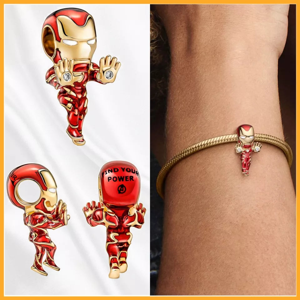 Ironman Bead Charm