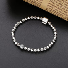 Load image into Gallery viewer, 925 Sterling Silver Beaded Link Bracelet