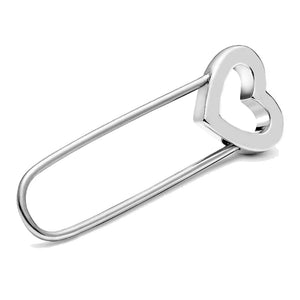 925 Sterling Silver ME Safety Pin Brooch