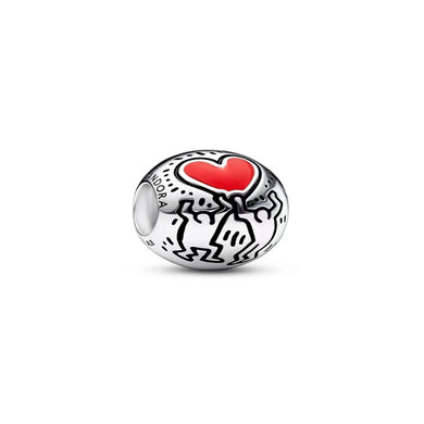 925 Sterling Silver Love and Figures Bead Charm