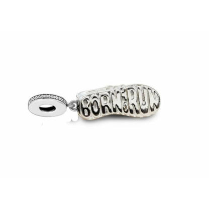 White Enamel (Born To Run) Shoe Dangle Charm