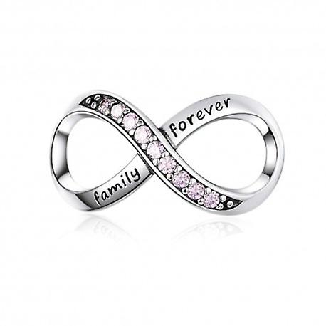CZ Family Forever Infinity Bead Charm