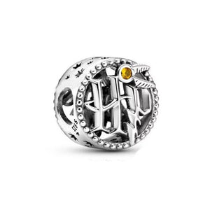 925 Sterling Silver Harry Potter Logo Bead Charm