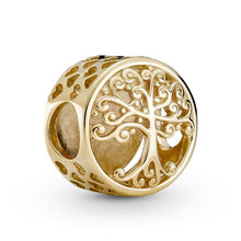 Load image into Gallery viewer, Yellow Gold Plated Tree Of Life Family Is Where Love Grows Bead Charm