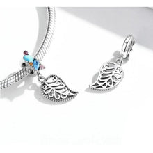 Load image into Gallery viewer, 925 Sterling Silver Bohemian Style Leaf Dangle Charm