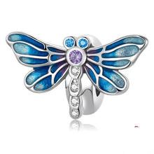 Load image into Gallery viewer, 925 Sterling Silver Dragonfly Stopper