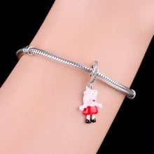 Load image into Gallery viewer, 925 Sterling Silver Peppa Pig Dangle Charm
