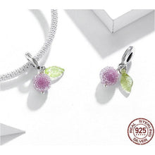 Load image into Gallery viewer, 925 Sterling Silver Resin Fruit Dangle Charm