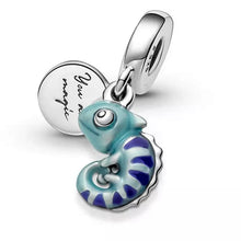 Load image into Gallery viewer, 925 Sterling Silver Chameleon Dangle Charm