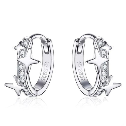 Cz Universe Hoop earrings