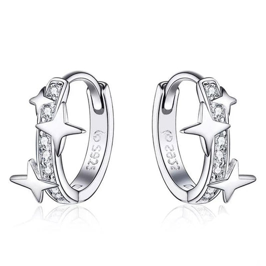 Cz Universe Hoop earrings
