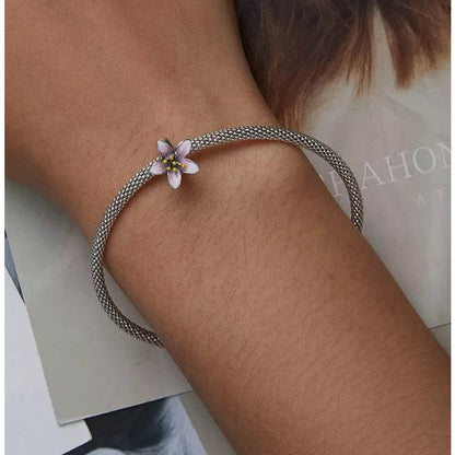 Cherry Blossom Pink Enamel Spacer/Stopper