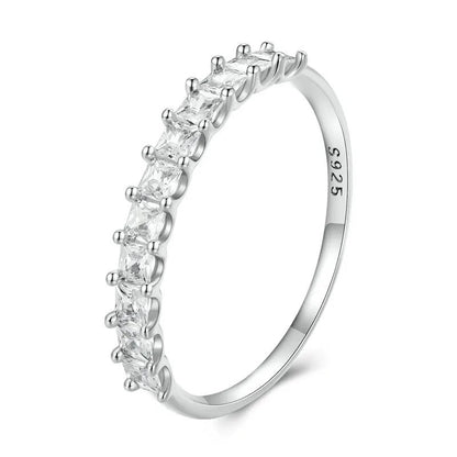Square CZ Anniversary Band