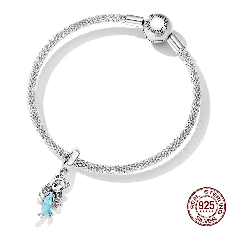 Girl Cartoon Dangle Charm