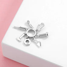 Load image into Gallery viewer, 925 Sterling Silver Tools Dangle Charm