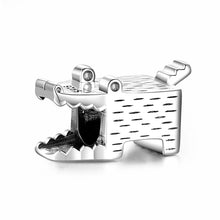 Load image into Gallery viewer, 925 Sterling Silver Crocodile Bead Charm