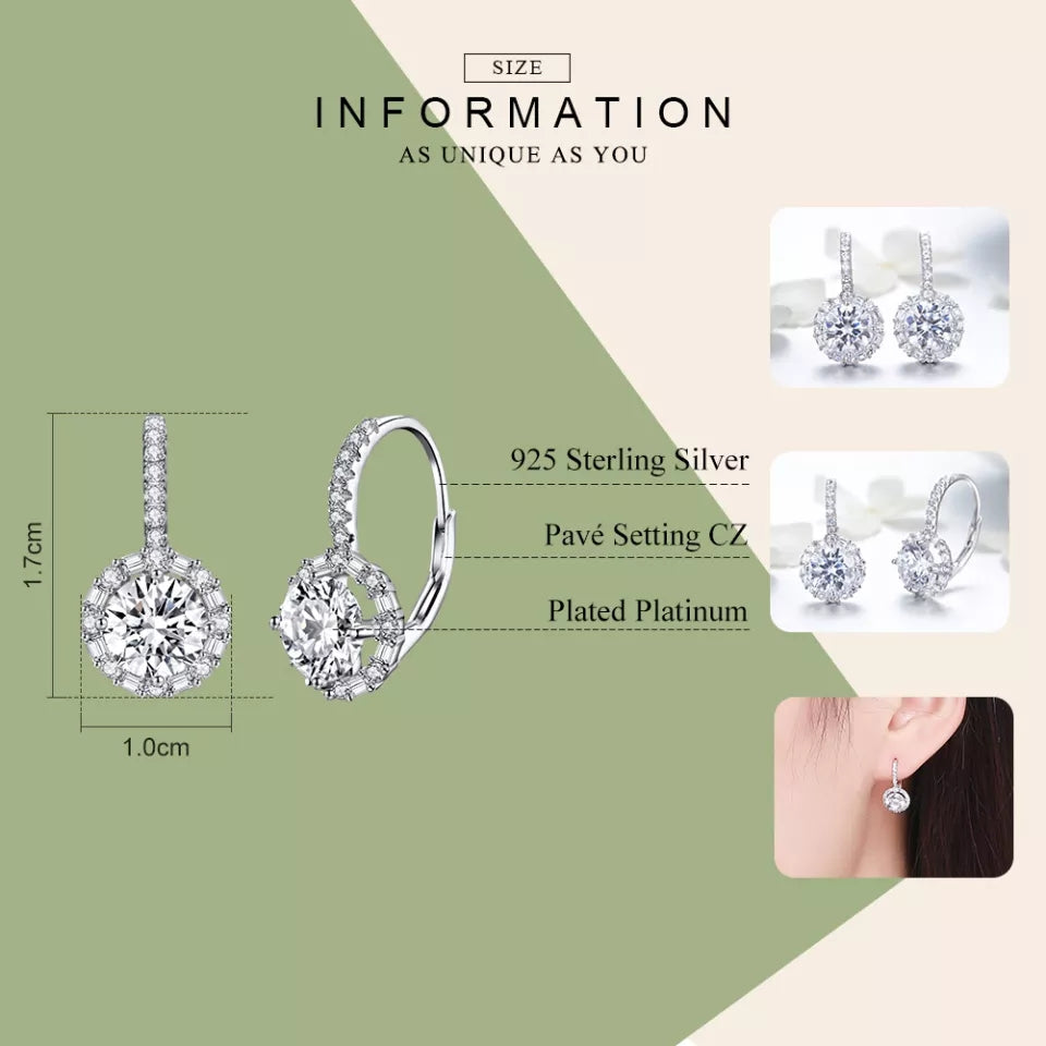 CZ Bling Dangle Earrings