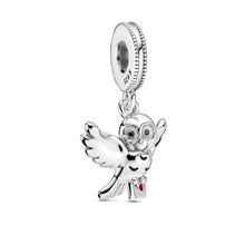 Load image into Gallery viewer, 925 Sterling Silver Harry Potter Hedwig Owl Dangle Charm