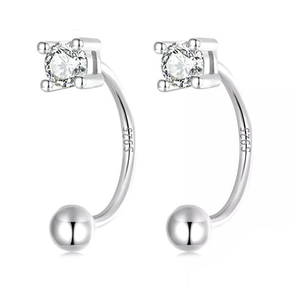 Elegant CZ Stud Earrings