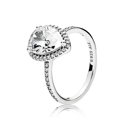 CZ Teardrop Ring