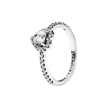 Load image into Gallery viewer, 925 Sterling Silver Elevated Heart Ring