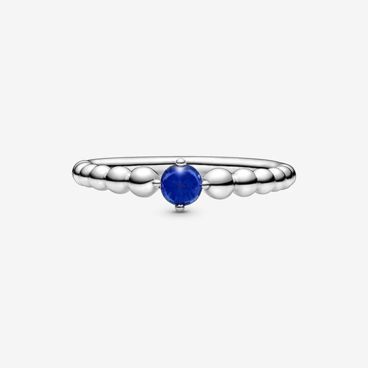 Sea Blue Cz Ring