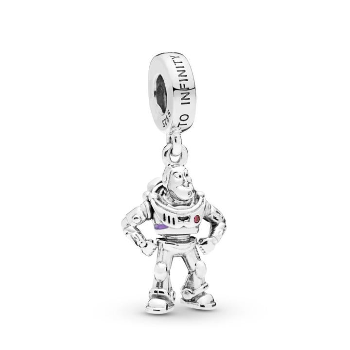 925 Sterling Silver Toy Story Buzz Lightyear Dangle Charm