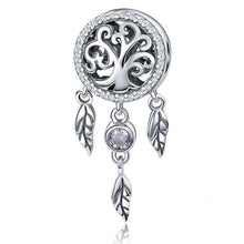 Load image into Gallery viewer, 925 Sterling Silver Tree of Life Dream Catcher Bead Charm