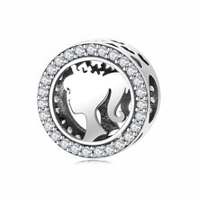Load image into Gallery viewer, 925 Sterling Silver Barbie CZ Round Bead Charm