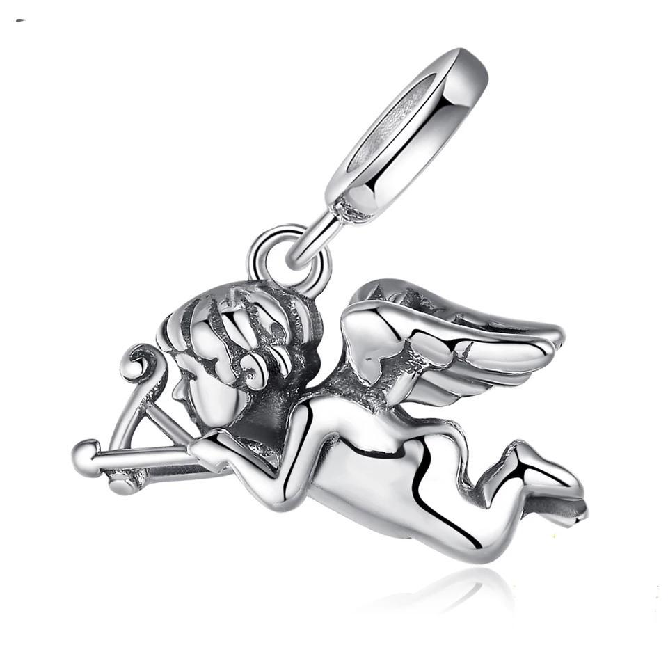 925 Sterling Silver CUPID Dangle Charm