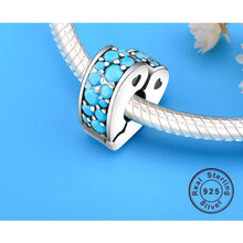 Load image into Gallery viewer, 925 Sterling Silver Turquoise Enamel Heart CLIP