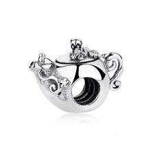 Load image into Gallery viewer, 925 Sterling Silver Stylish Tea Pot Bead Charm
