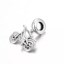 Load image into Gallery viewer, 925 Sterling Silver Bicycle Dangle Charm