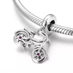 925 Sterling Silver Bicycle Dangle Charm