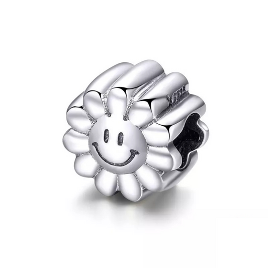 Smile Sunflower Sunny Face Bead Charm