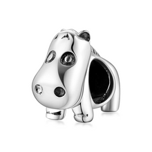 Load image into Gallery viewer, 925 Sterling Silver Hippo Bead Charm
