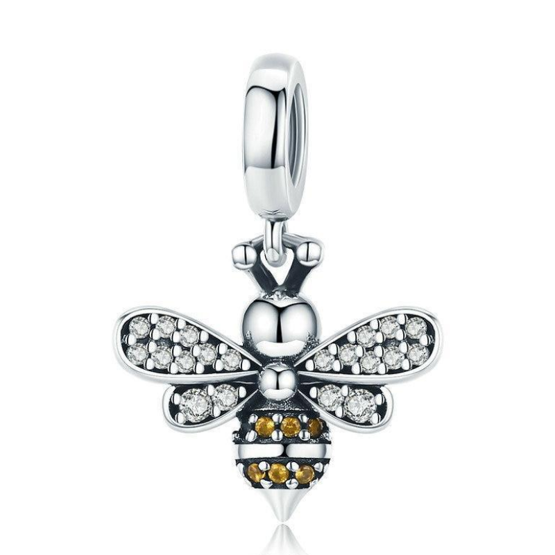 CZ Bee Dangle Charm