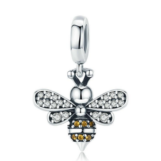 CZ Bee Dangle Charm
