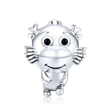 Load image into Gallery viewer, 925 Sterling Silver Cute Baby Dragon Bead Charm