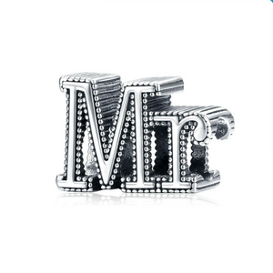 925 Sterling Silver Mr and Mrs Bead Charm