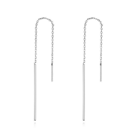 Simple Line Drop Earrings
