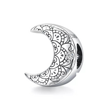 Load image into Gallery viewer, 925 Sterling Silver Retro Moon Bead Charm