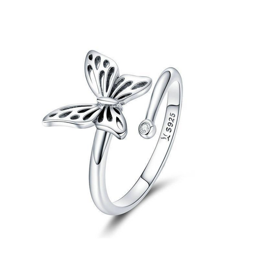 Vintage Butterfly Adjustable Ring