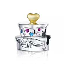 Load image into Gallery viewer, 925 Sterling Silver Wedding Cake Bead Charm