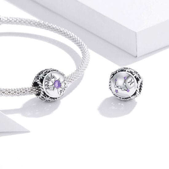 Birthstone Zodiac Bead Charm